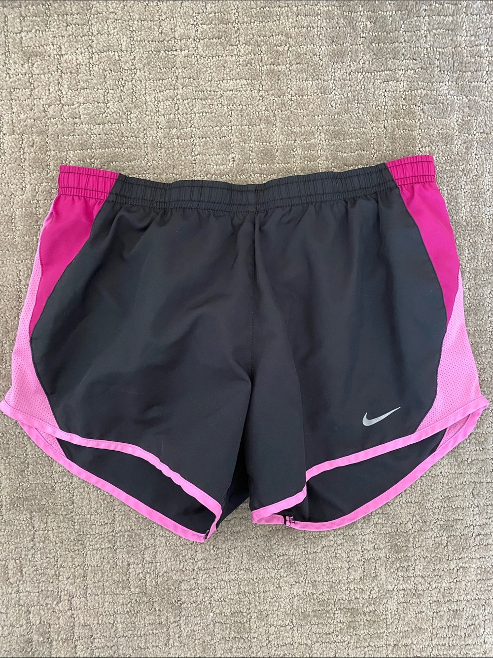 Nike Women’s Black & Hot Pink Athletic Running Shorts